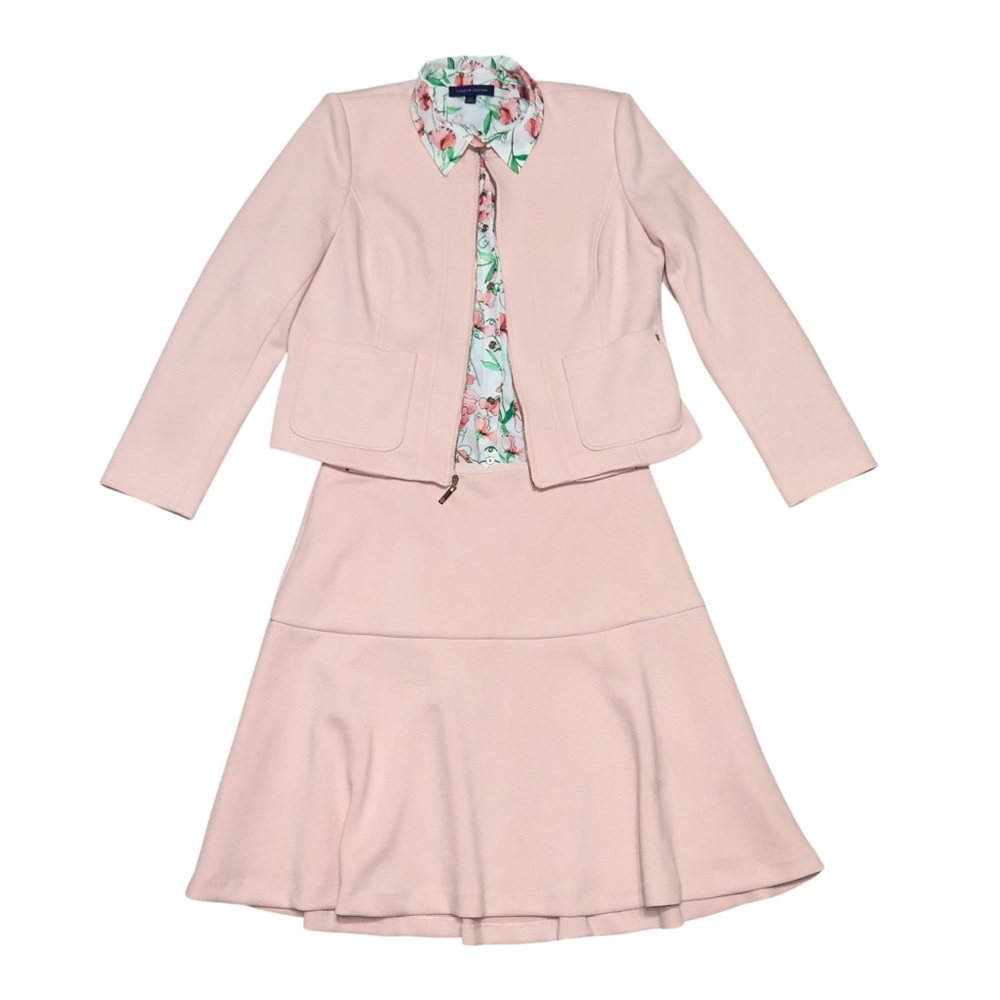 Tommy Hilfiger Skirt Blazer Blouse 3 Piece Business Casual Spring Set Size 14/16